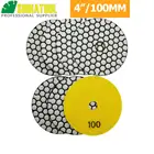 Diatool 7 шт. 100 мм грит #100 diamond сухой Полировальная Подложка для Гранит и Мрамор, 4 дюйма Шлифовальный диск для камень без воды
