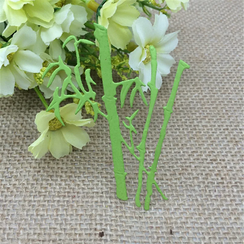 Металлические Вырубные штампы из бамбука фотоальбом карточка бумага для