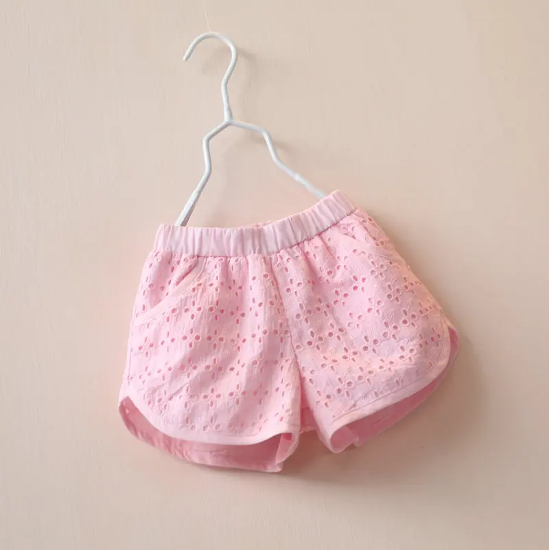 2018 new Girls bow Kids Clothes Girl Fashion Summer Clothing European Brand Style Crochet Shor kids | Мать и ребенок