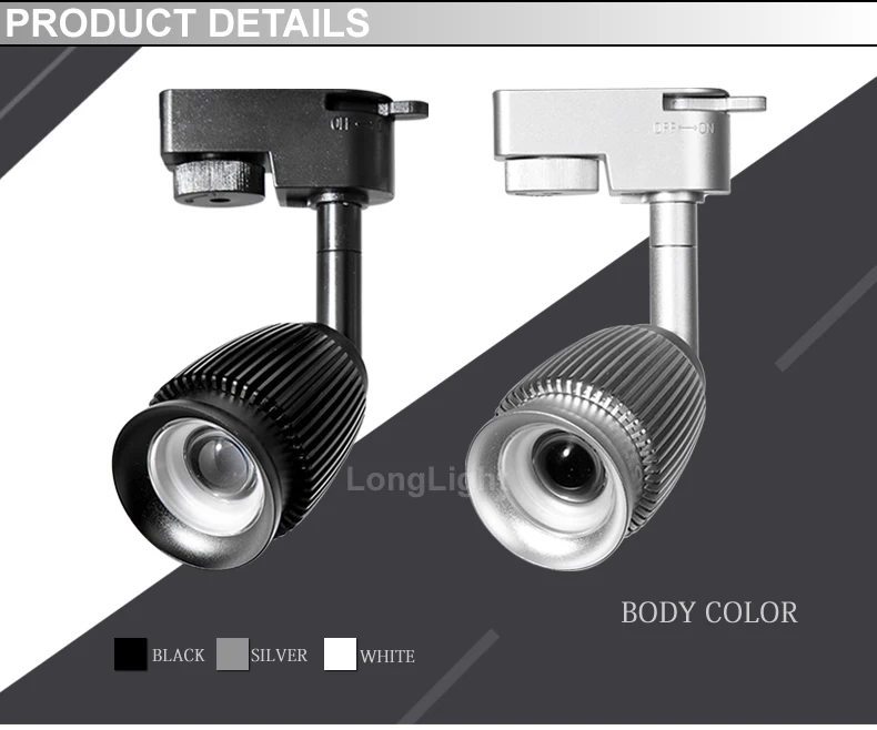 Светодиодный светильник с зумом 3 Вт 3000K 4000K 6000K|led track light|track lightstore light |