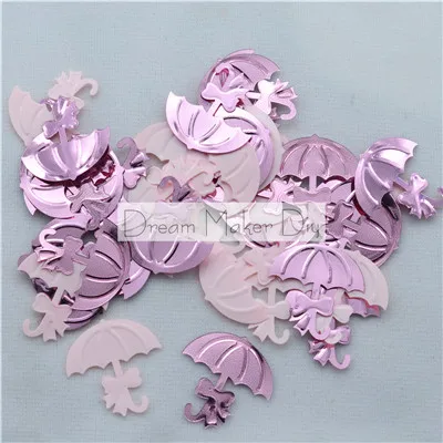 umbrella pink 25 г(1000 шт) День рождения синий/розовый цвет смесь посыпать конфетти свободные блестки раззноцветные часы Свадьба Ремесло детей DIY Аксессуары - Цвет: umbrella pink