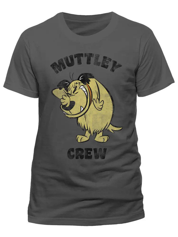 Сумасшедшие гонки Muttley Экипаж подлые Hanna Barbera серого цвета с изображением Мужская