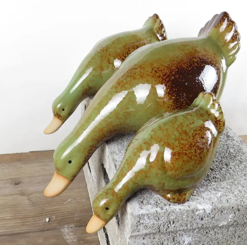 3 шт./компл. Горячая Пейте простой Сельский цвета морской волны керамические