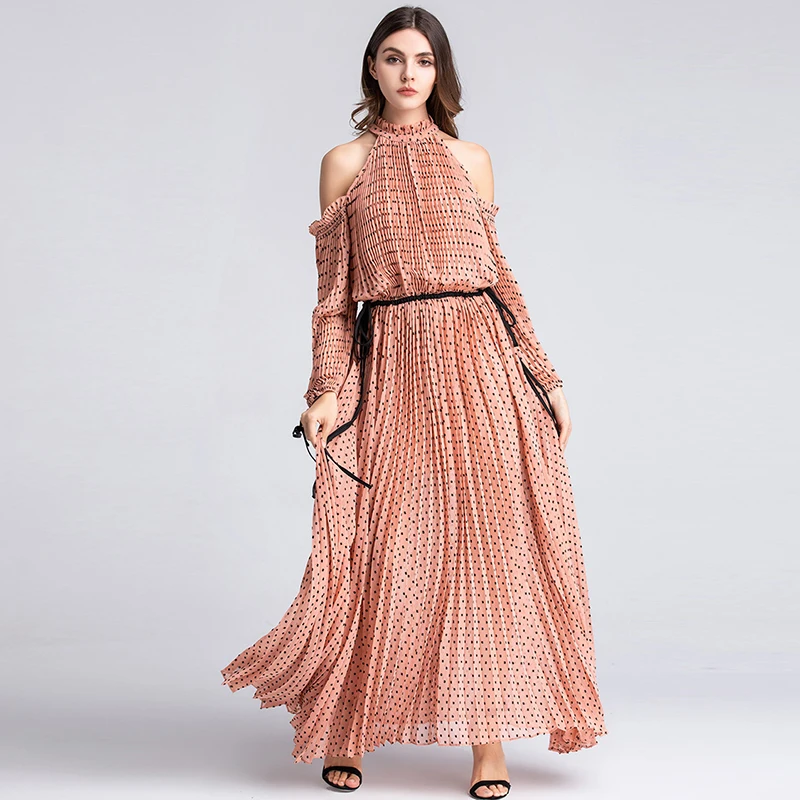 Высокое качество новая мода 2020 летнее подиумное макси платье женское длинное