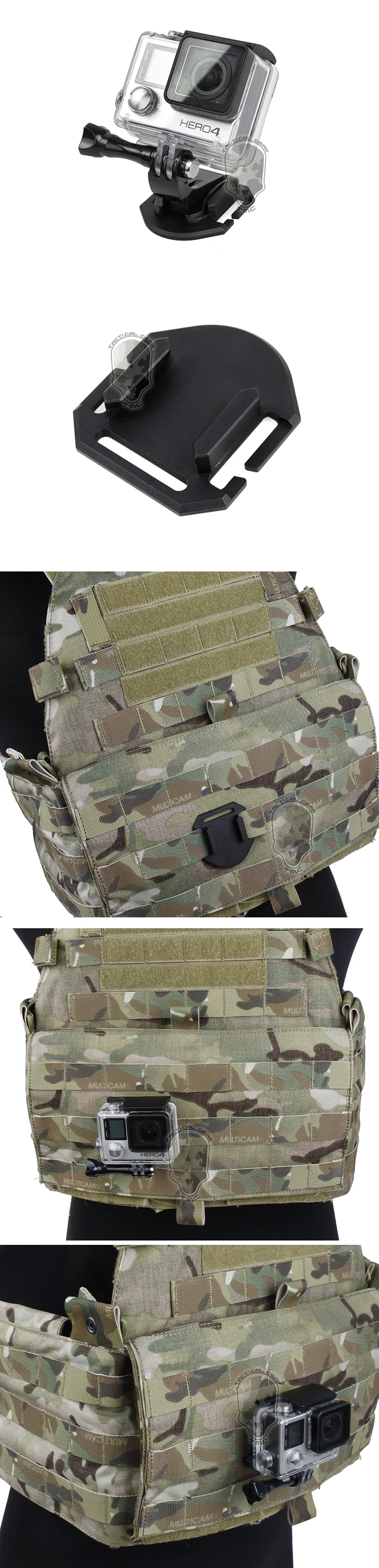 TMC HR313 TMC MOLLEThe специальный гопр соединяет базовый тактический жилет с пряжкой GOPRO