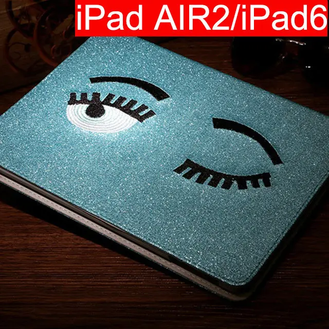 Blue2 for Air2 ipad6 XMXCZKJ милые блестящие чехол для iPad 2/3/4 Air Air2 9,7 мини, на возраст 1, 2, 3, 4, чехол-книжка смарт-чехол из полиуретановой кожи чехол и функцией автоматической блокировки и разблокировки - Цвет: Blue2 for Air2 ipad6