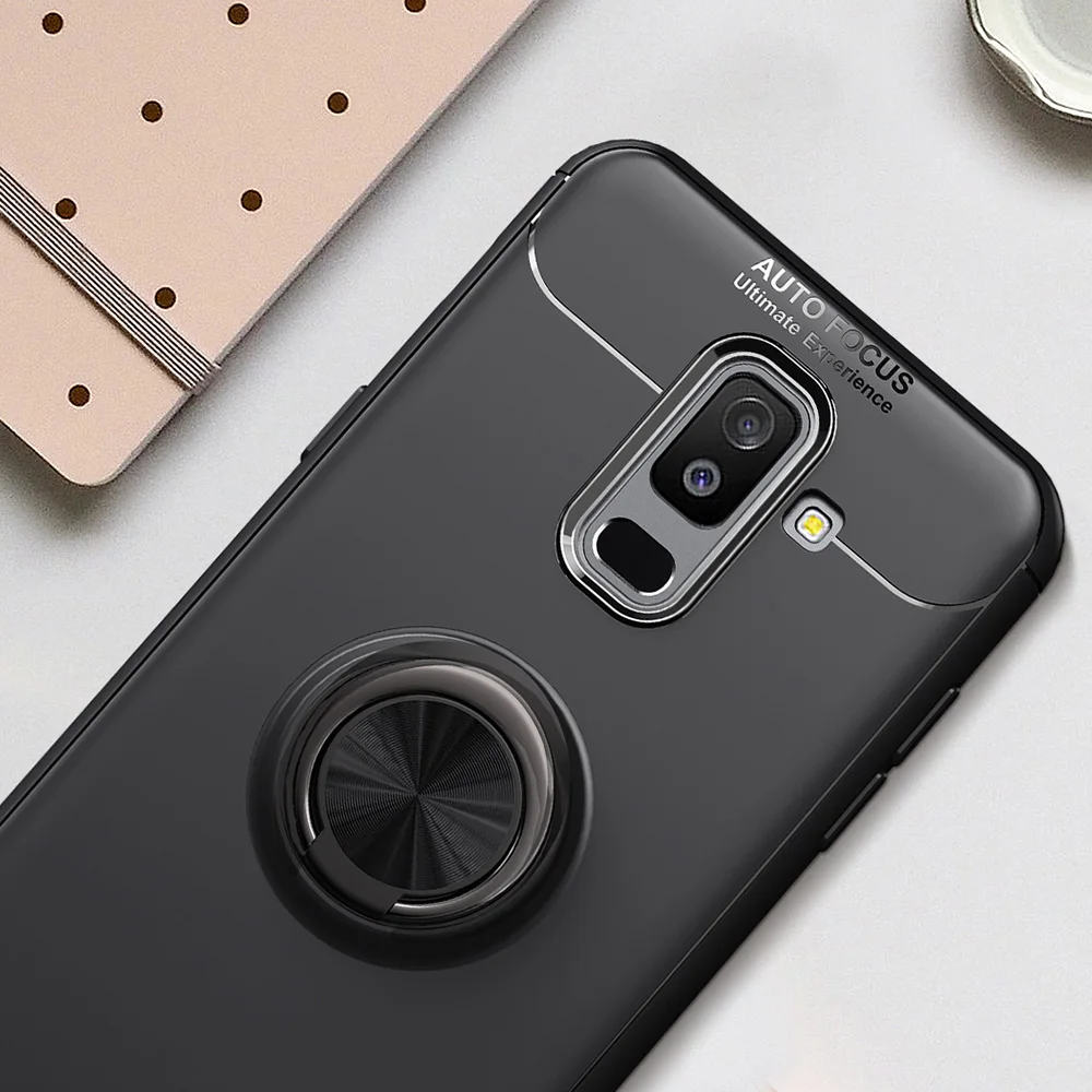 Роскошный чехол для телефона KEYSION с кольцом-держателем Samung A6 Plus 2018 магнитная