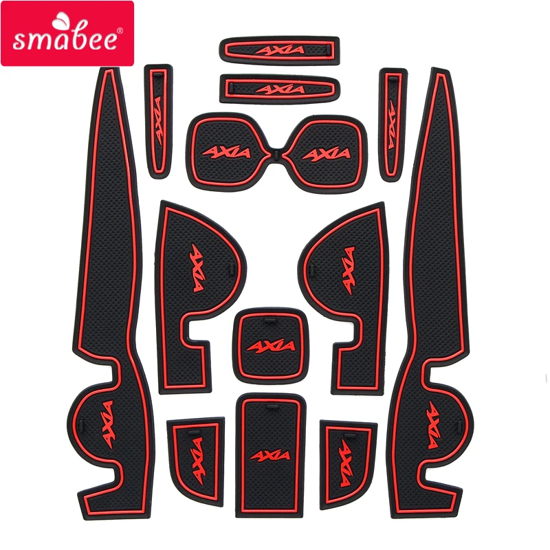 

Smabee Gate Slot Pad For Perodua Axia Anti-Slip Gate Slot Mat Interior Accessories Door Cup Holders Non-Slip Mats Car Sticker