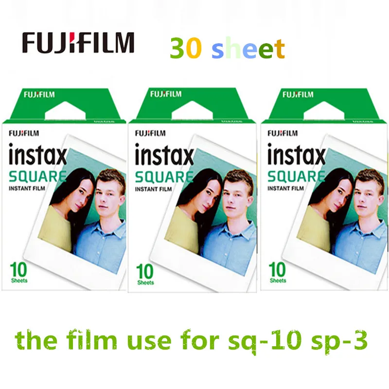 2017 Подлинная Fujifilm Instax 30 Лист квадратная пленка белая краевая фотобумага для