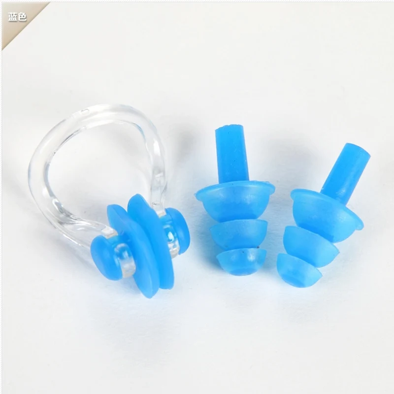 2 пары мягких берушей экологичный силиконовый зажим для носа водонепроницаемые