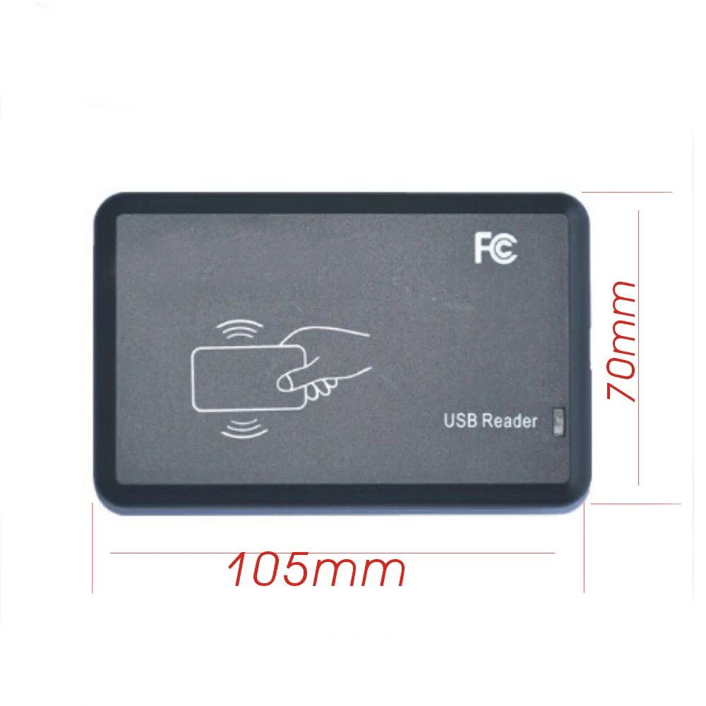 Бесконтактный считыватель смарт-карт 14443A с USB-интерфейсом и брелоками 15 видов |