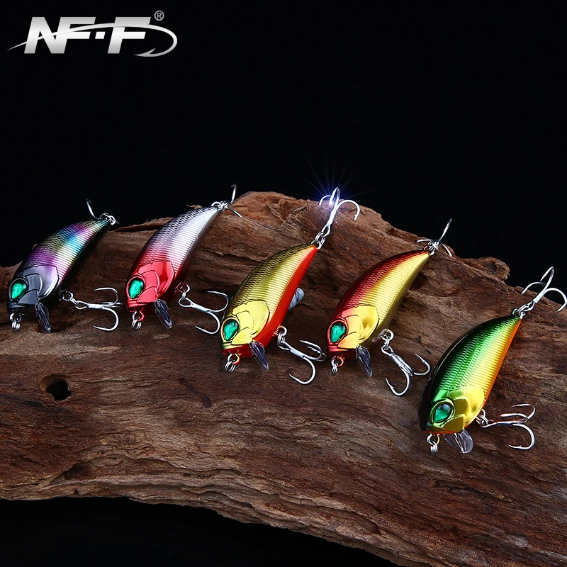 Free shipping NFF fishing lure kuroda seiko sub-bait rock and roll fat man crank long cast bait bass turtle 9 colors optional | Спорт и