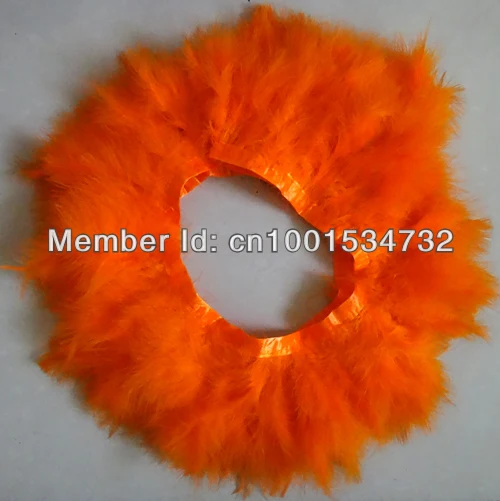 

Free Shipping 10Yards 15-18cm width Orange Marabou Feather trimming Turkey Feather trim fringe for Skirt Dress Carnival custome