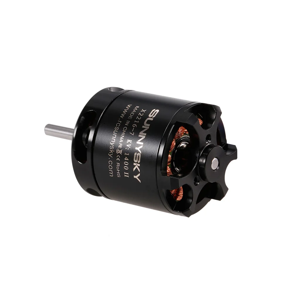 Бесщеточный мотор SUNNYSKY X2216 KV1400 II 2 4S для радиоуправляемого самолета|motor for|brushless