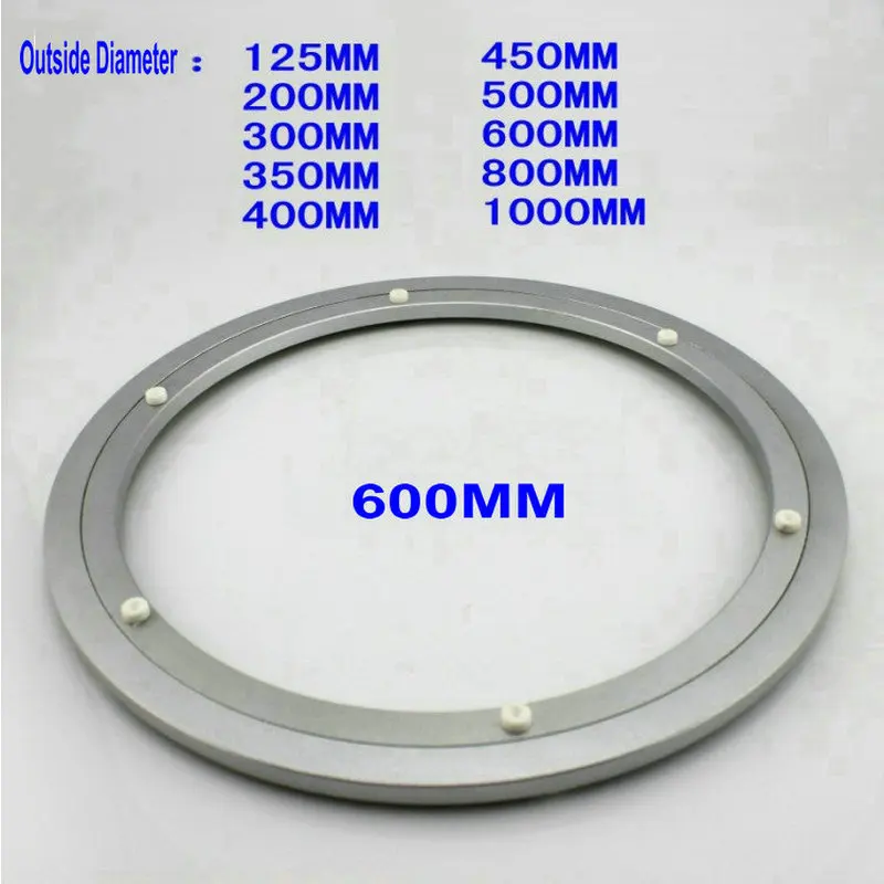 

Wholesale Outside Dia 600 MM (24 Inch) Quiet and Smooth Solid Aluminium Lazy Susan Bearing Turntable Swivel Plate