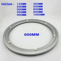 wholesale outside dia 600 mm 24 inch quiet and smooth solid aluminium lazy susan bearing turntable swivel plate