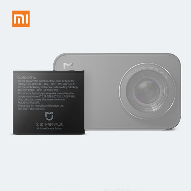 Оригинальный Xiaomi Mijia RLDCD1FM аккумулятор с двойным зарядным устройством для Action 4K mini