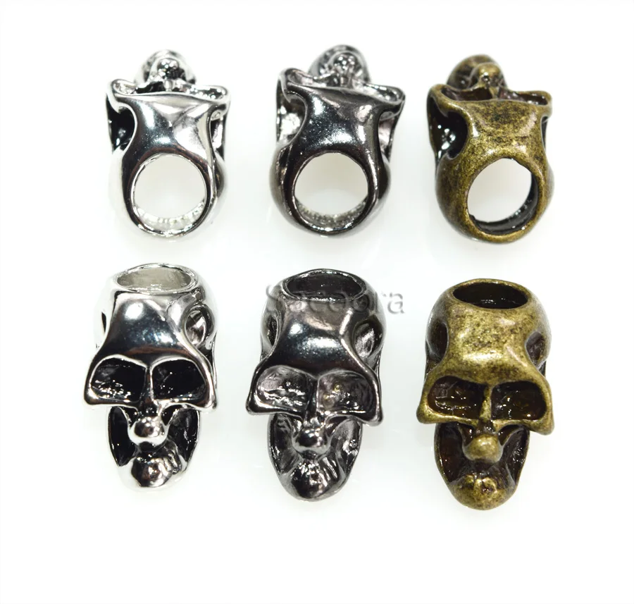 1000 шт. одинарное вертикальное отверстие|bead scarf|skull wedgebead weights |