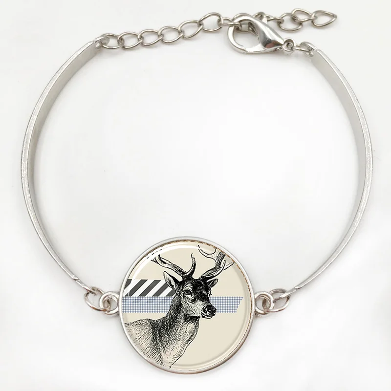Ожерелье с оленем Винтажные Ювелирные изделия в лесу ювелирные животными