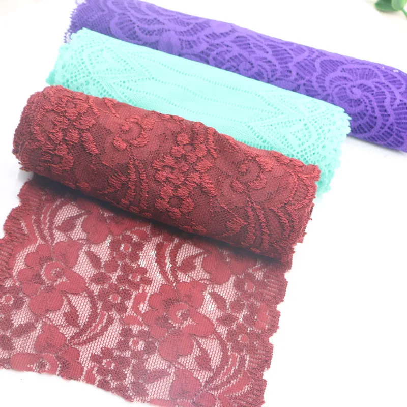 Эластичная кружевная ткань 6 15 см 10 ярдов|lace fabric|elastic lace fabricelastic |