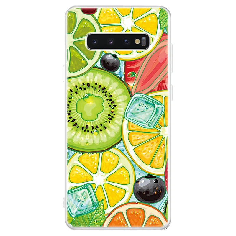 Чехол для samsung Galaxy S10, Мягкий ТПУ силиконовый прозрачный чехол для телефона, для Galaxy S10e S10 Plus S10+ чехол для пары - Цвет: 05