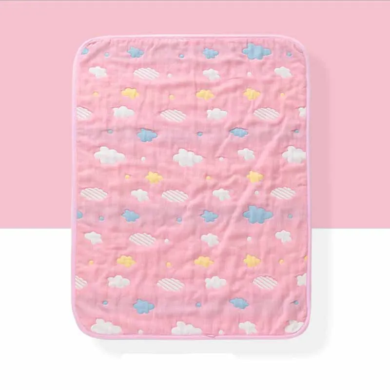pink cloud 50 см* 70 см экологический коврик для подгузников для новорожденных и младенцев, впитывающий хлопковый водонепроницаемый матрас, простыня для пеленания - Цвет: pink cloud
