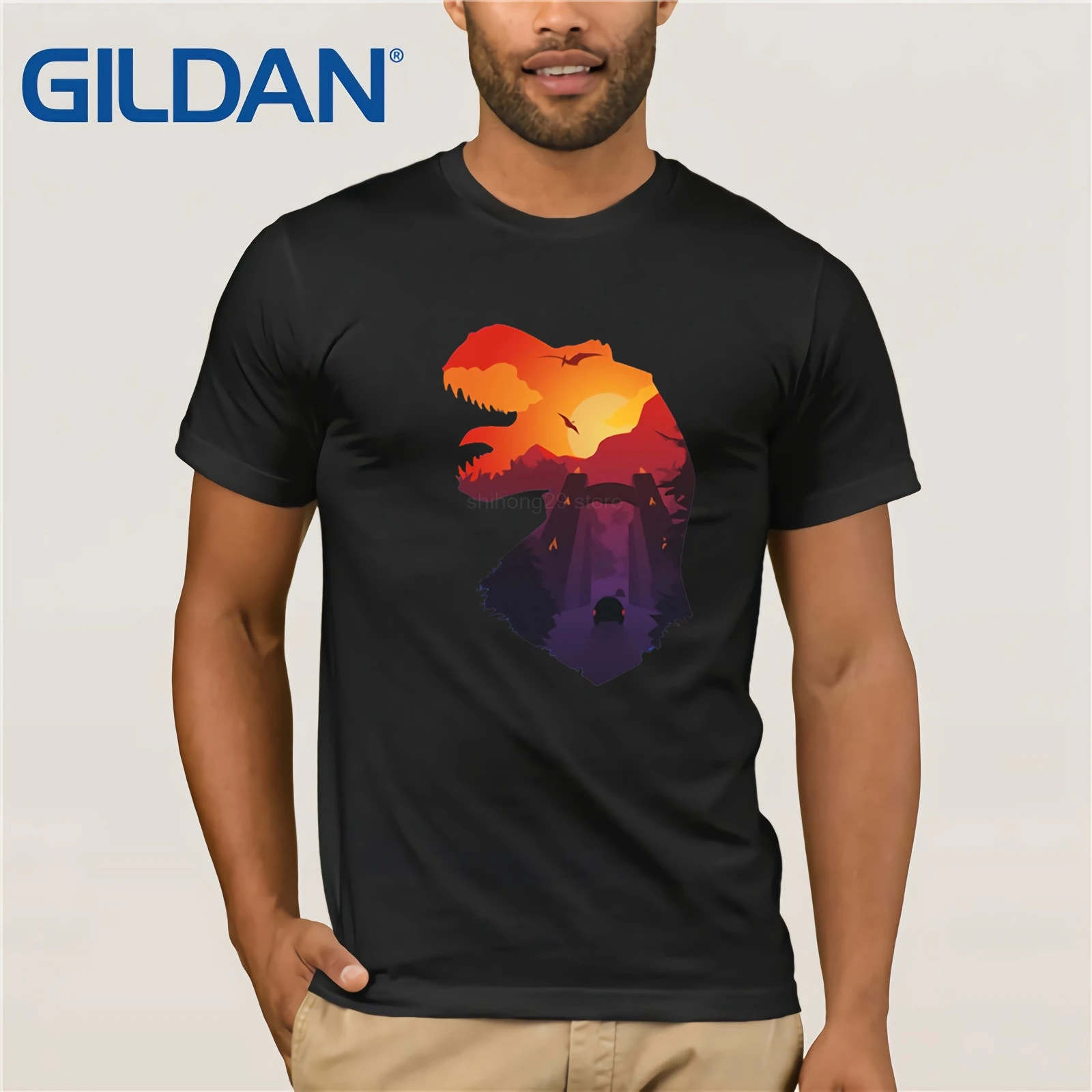 Элегантный дизайн &quotМир Юрского периода&quot Рассвет парк динозавров футболки Для