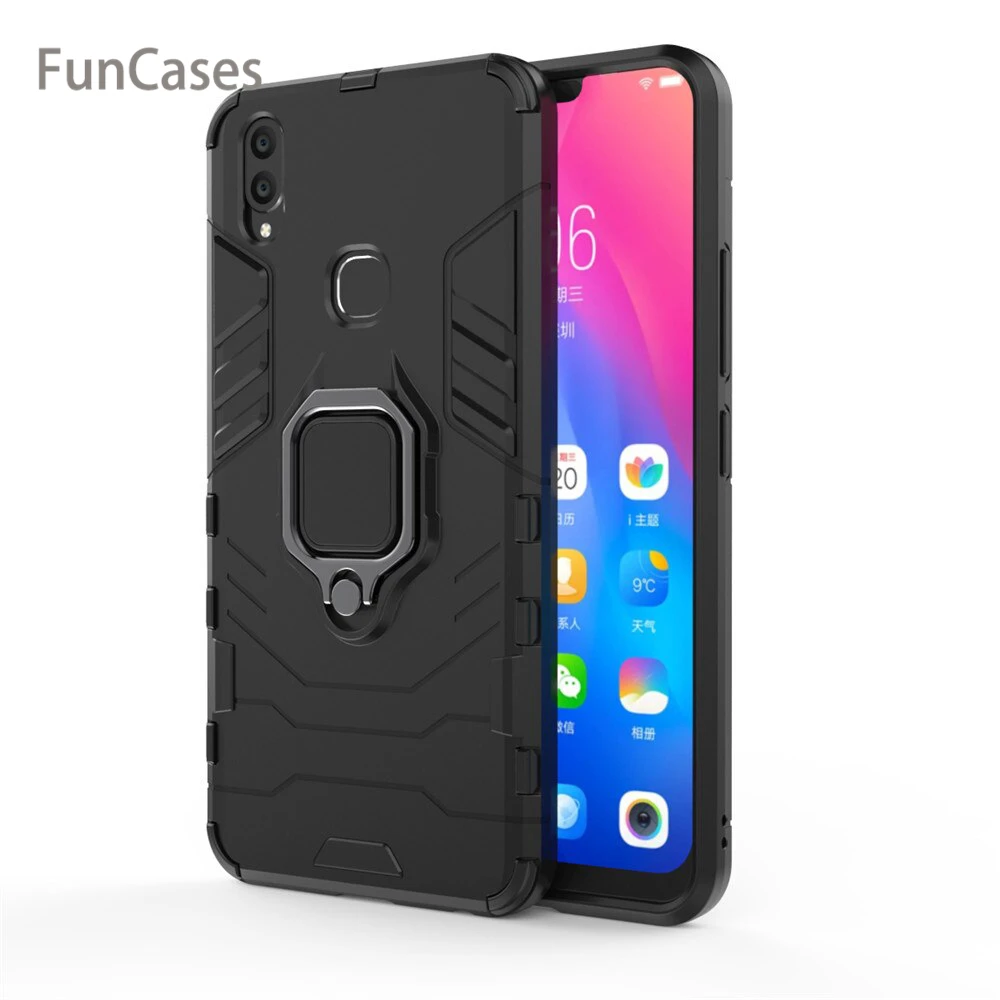 ДЛЯ Vivo V9 чехол Силиконовый ТПУ и Жесткий ПК ультра роскошный Броня ударопрочный