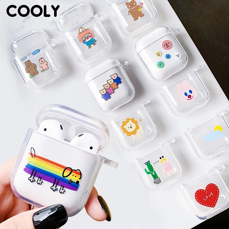 Чехол COOLY для Apple AirPods чехол беспроводные Bluetooth наушники защитные Air Pods Pod зарядка