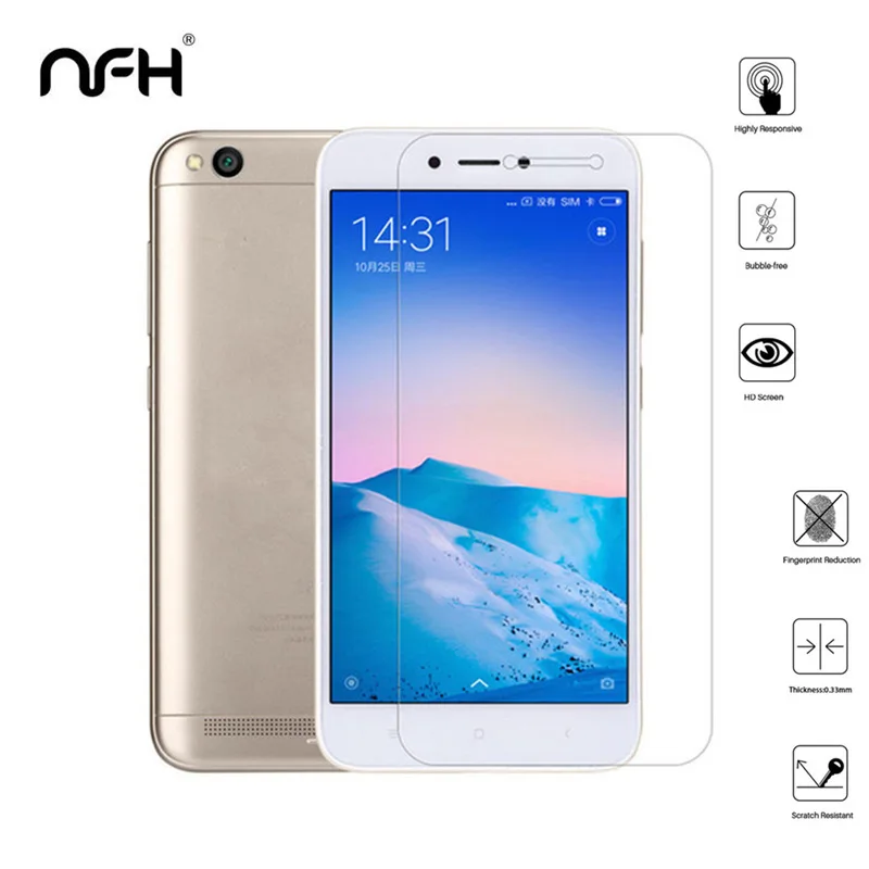 Защита экрана 5 шт. закаленное стекло для Xiaomi Redmi 5Plus 5A Note 3 Pro 4X 4A Lcd Touch 9H Huawei P20 Lite Mate