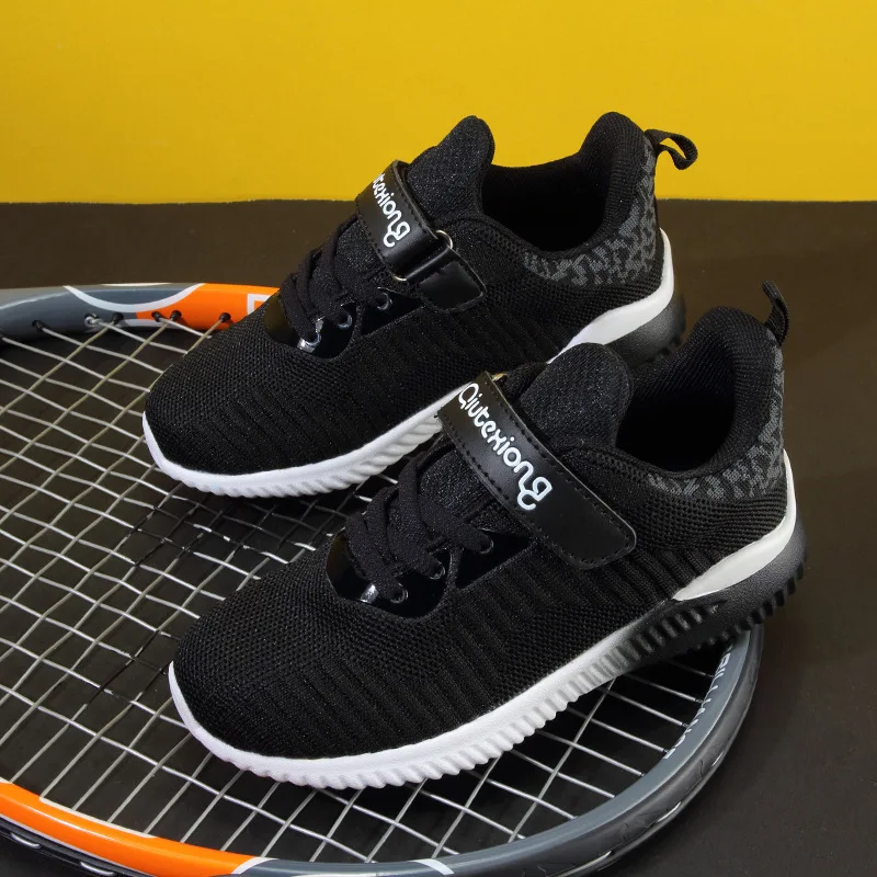 Children Student School Shoes Kids Sneakers Boys and Girls Casual Breathable Hook Loop Sports Running anti slippery | Детская одежда и