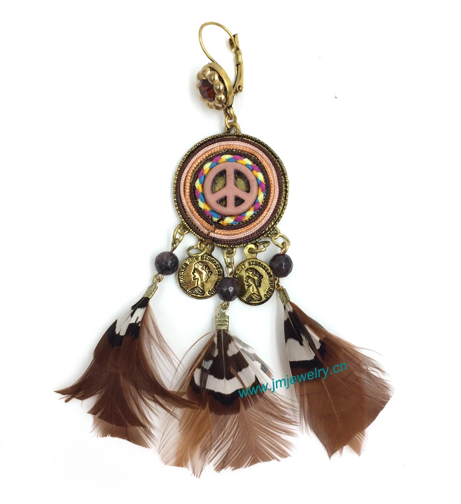Оптовая продажа ручной работы этнические украшения Винтажные висячие серьги с