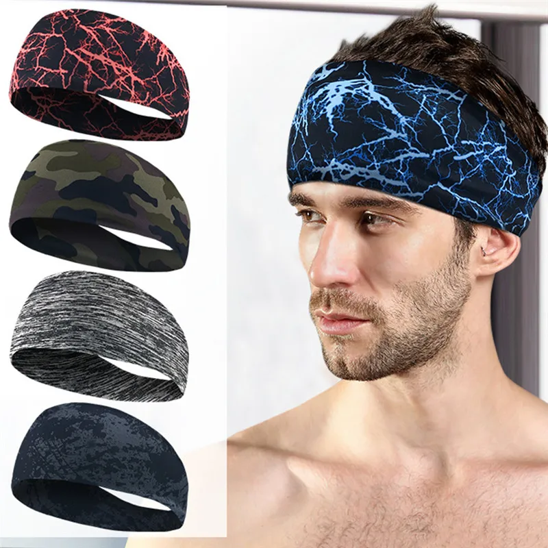 

Bike Yoga Sport Sweat Headband Men Sweatband Absorbent For Men and Women Yoga Hair Bands Head Sweat Bands Sports Safety