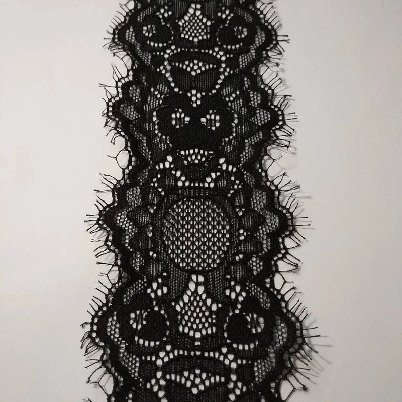 

Eyelash Stretch Lace Trim Apparel Sewing Fabric Lace Dress French Scallop French Lace Fabric Elastic Wedding Party Decor Craft