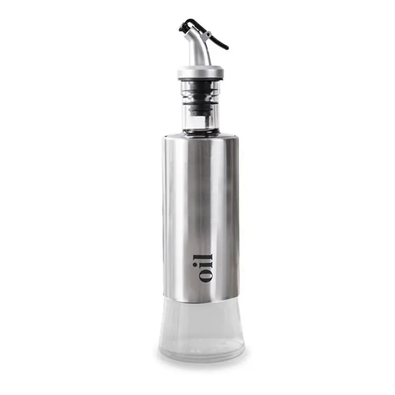 Silver UPSPIRIT 300 мл стекло 3 шт. бутылка для масла, уксуса, соуса набор контейнер для хранения оливковых приправ диспенсер для барбекю гриль кухонные аксессуары - Цвет: Silver