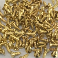 200 j247b m26 flat self tapping screws brass material golden small philips screws diy model making tools sell at a loss