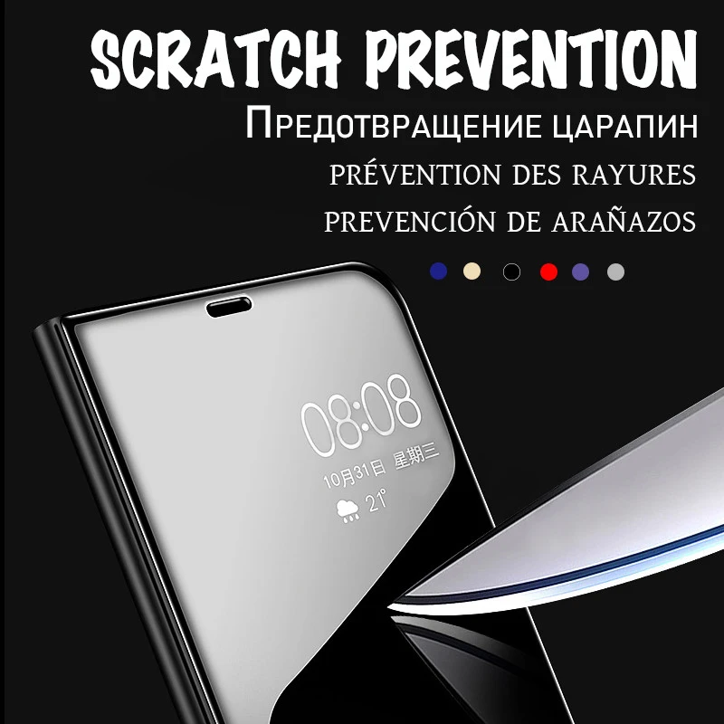Зеркальный флип-чехол Hussain для huawei P20 Lite P30 Pro, защитный чехол для P30 mate 20 Pro Y6 Prime Y9, чехол для телефона s