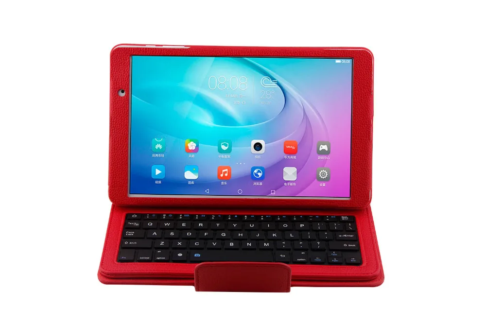 Съемный беспроводной Чехол-книжка из искусственной кожи с клавиатурой Bluetooth 3 0