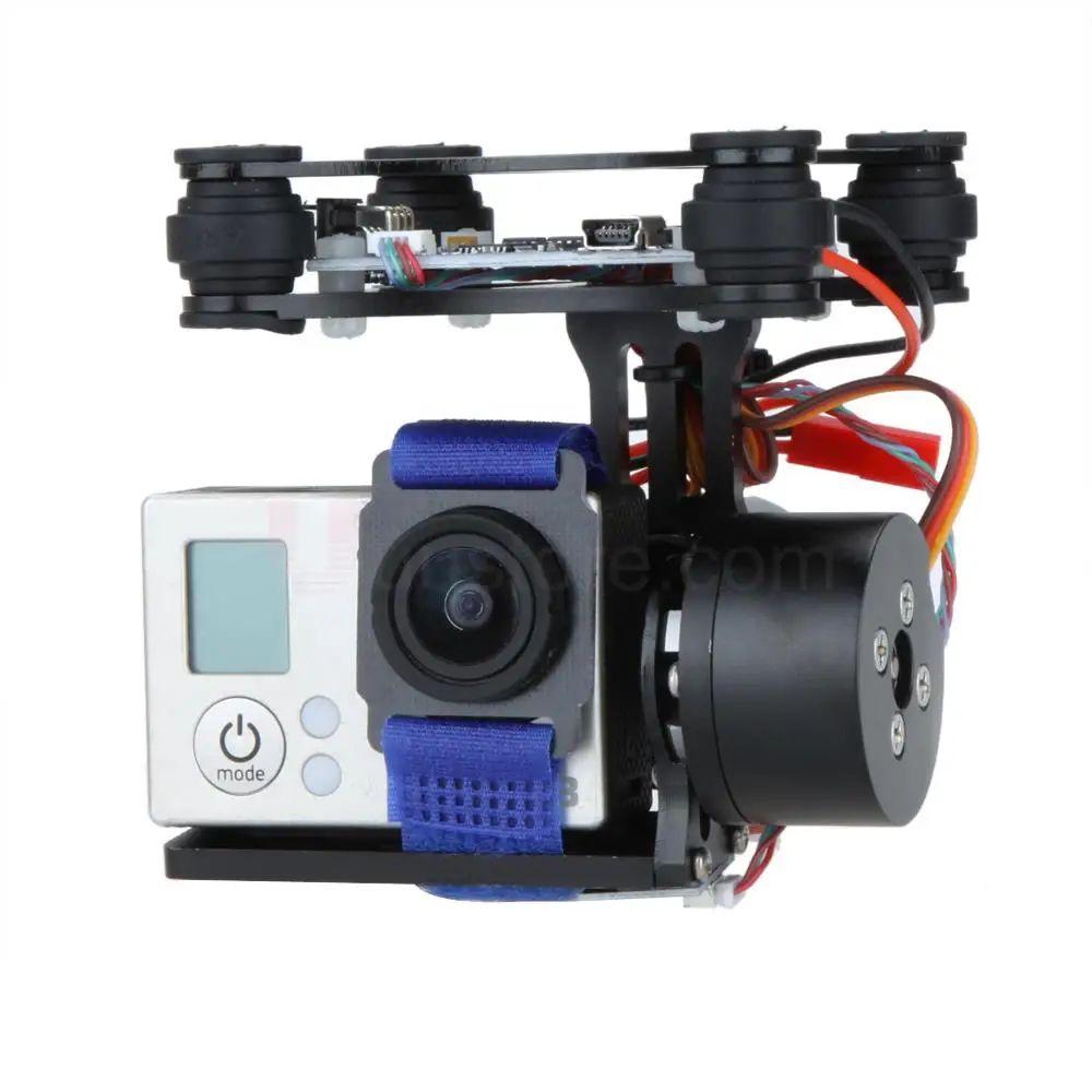 FPV 2-осевая ЧПУ бесщеточная Карданная камера с контроллером двигателя для камеры