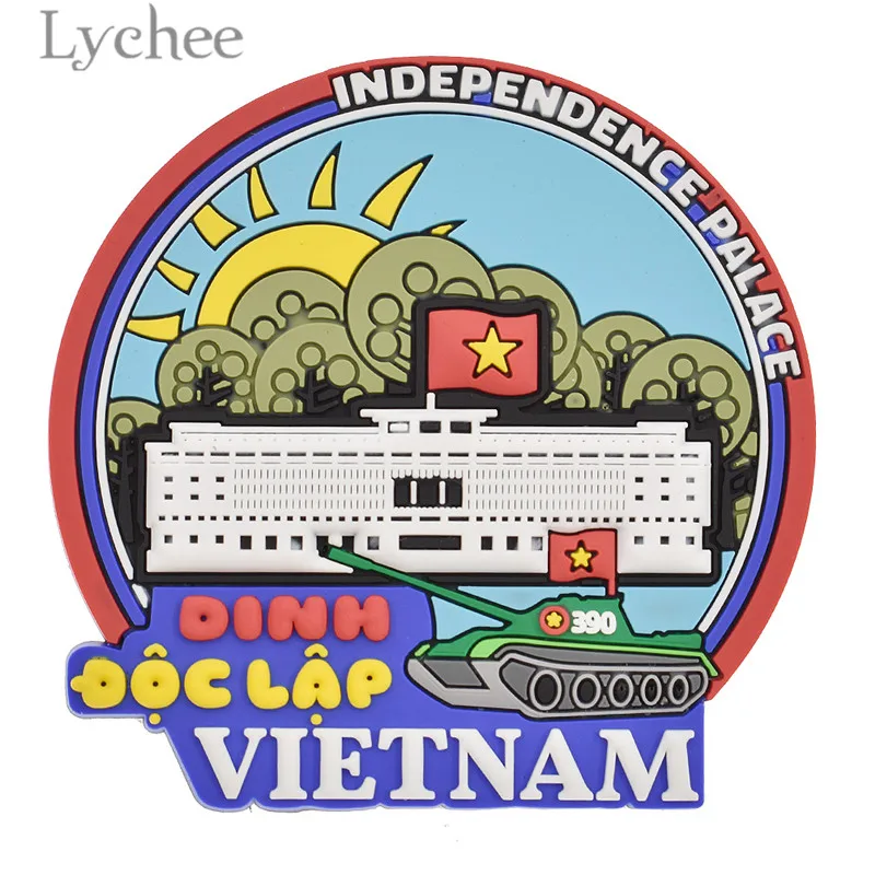 Lychee вьетнамский ландшафт магнит на холодильник креативные резиновые магниты на холодильник украшение для дома кухни