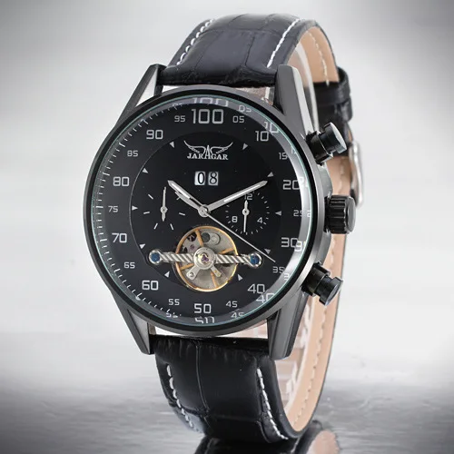 Отличные мужские механические часы с большим круглым циферблатом 50 шт./лот