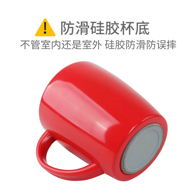 Нержавеющая сталь двойная чашка с крышкой кружка анти-обжигание кофе изоляция