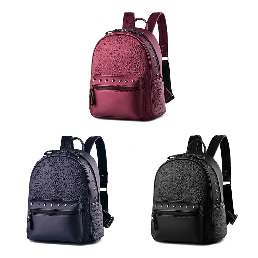 YOUNNE кожаный рюкзак школьный повседневный для женщин|solid color backpack|backpack femalebackpack ladies