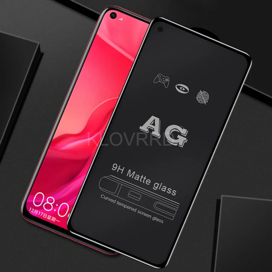 Изогнутые полный клей матовая крышка матовое закалённое стекло для HUAWEI Honor 10 Lite 20i