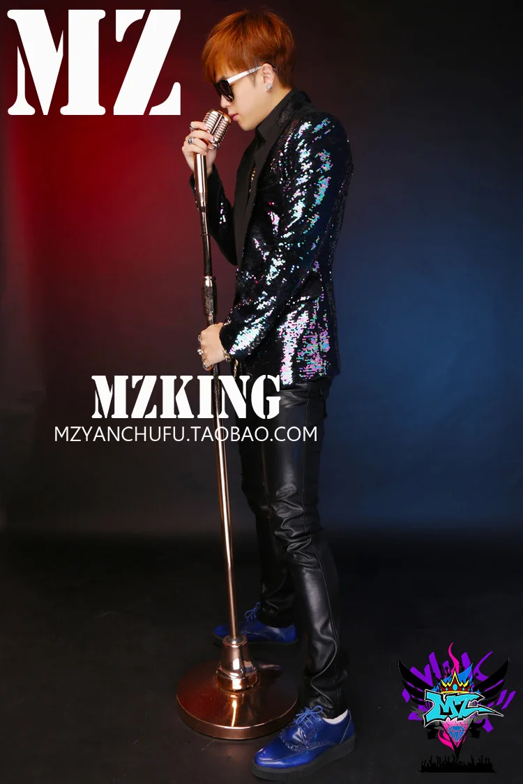 Сценические куртки! Мужской певец DJ яркий костюм с пайетками|suit jacket|jacket jacketjacket men |