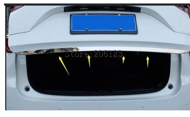 

Задняя дверь Нижняя крышка литьевая отделка из нержавеющей стали Накладка на заднюю дверь для mazda CX-5 2017 2018 автомобильный Стайлинг