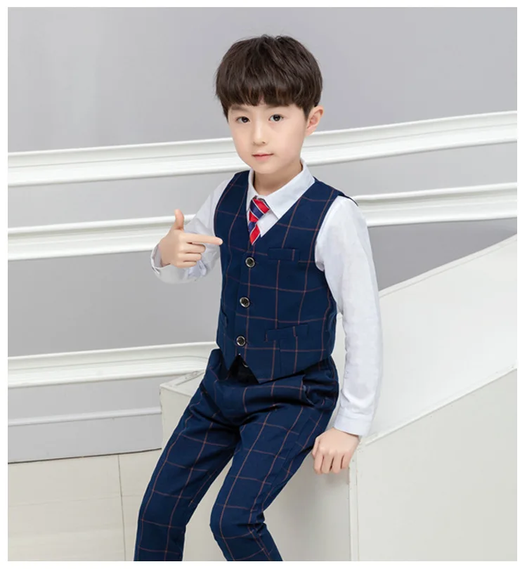 3 шт. жилет + брюки галстук для мальчиков | Мать и ребенок