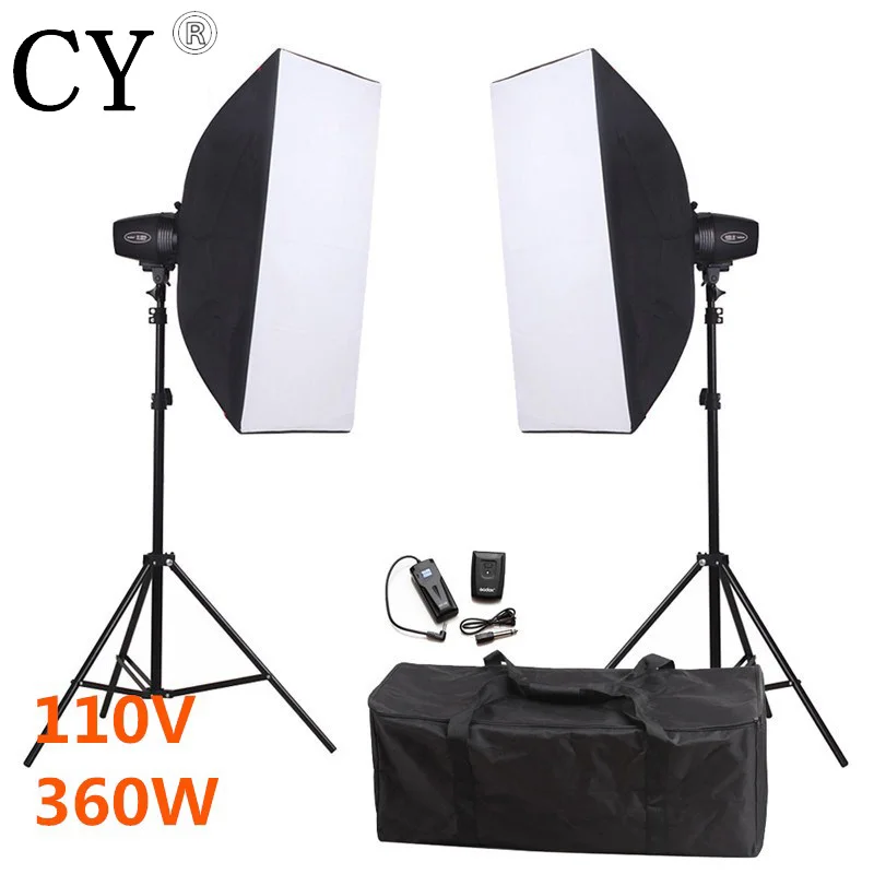 Godox K-180A фотографии P Studio вспышка Softbox комплекты для освещения 360ws 110 v Мини Вспышка