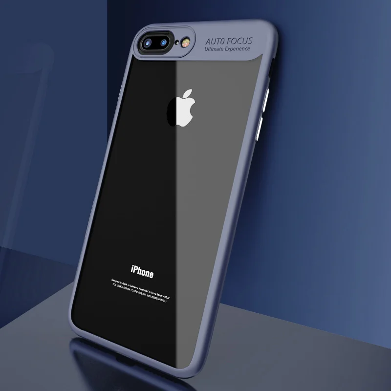 blue Чехол 8 plus для iPhone 8, чехол, прозрачный силиконовый чехол, Новые Чехлы, для iPhone 8 plus, чехол для iPhone8, чехол - Цвет: blue