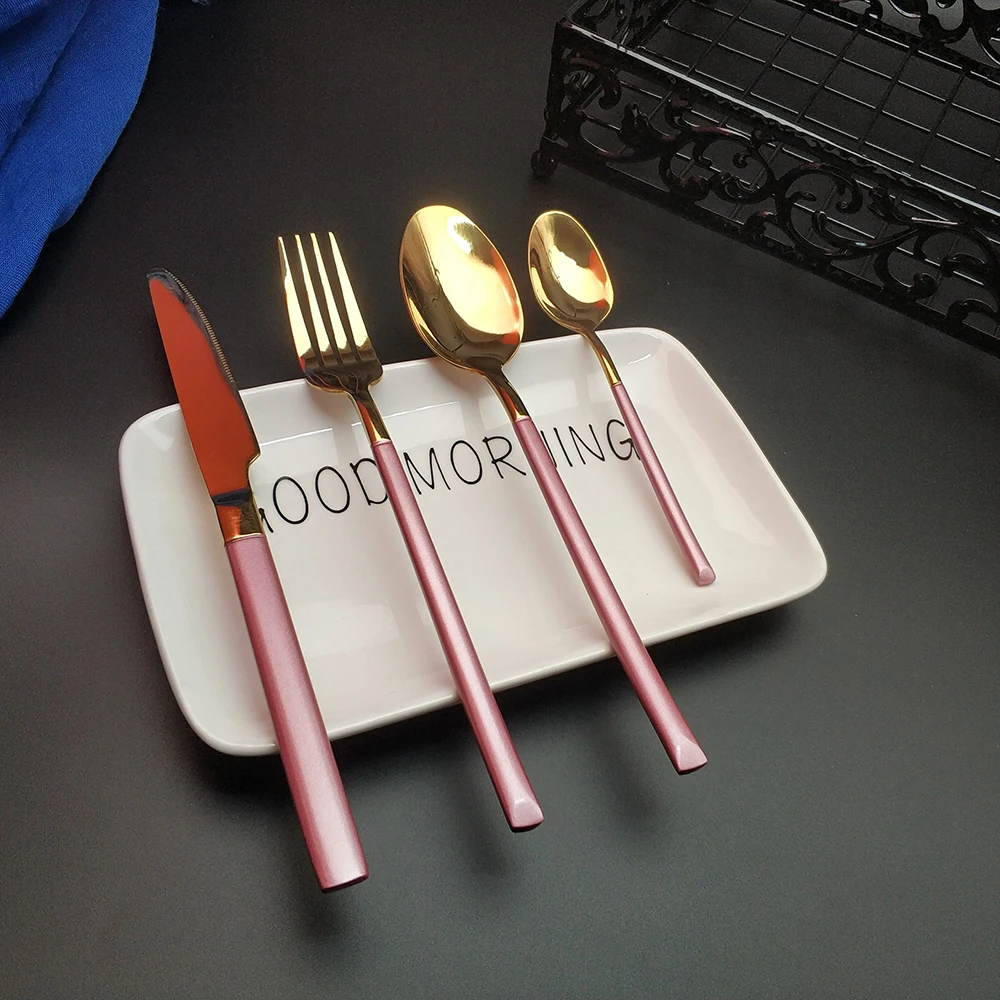 Столовые приборы из нержавеющей стали 304 24 шт.|Столовые сервизы| |